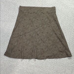 Toad & Co. Oblique Skirt Cocoa Geometric Print Size Small